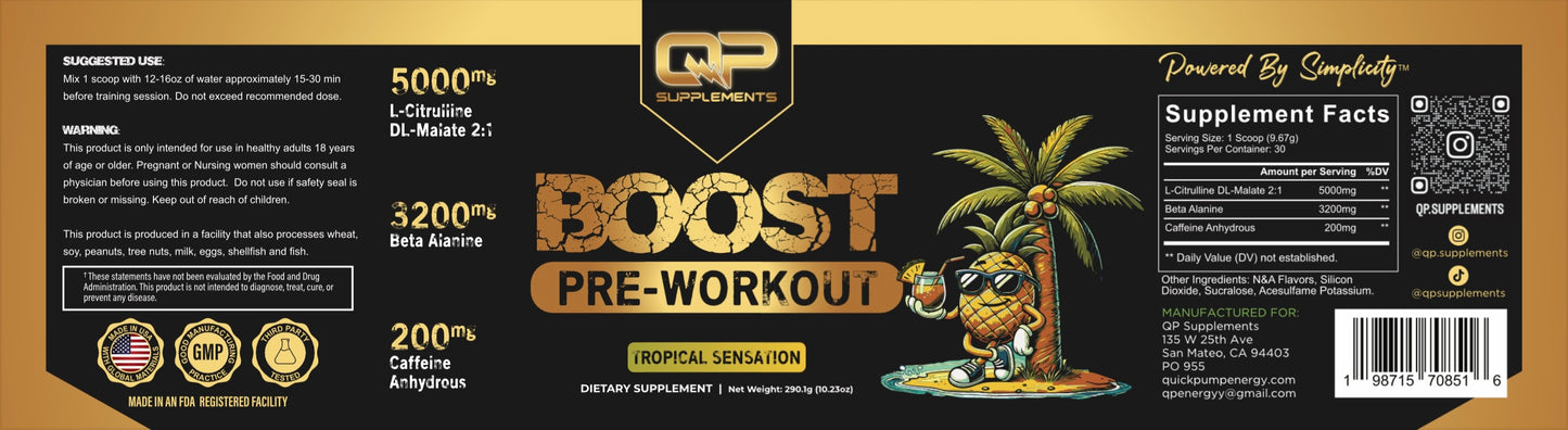 BOOST Pre-Workout