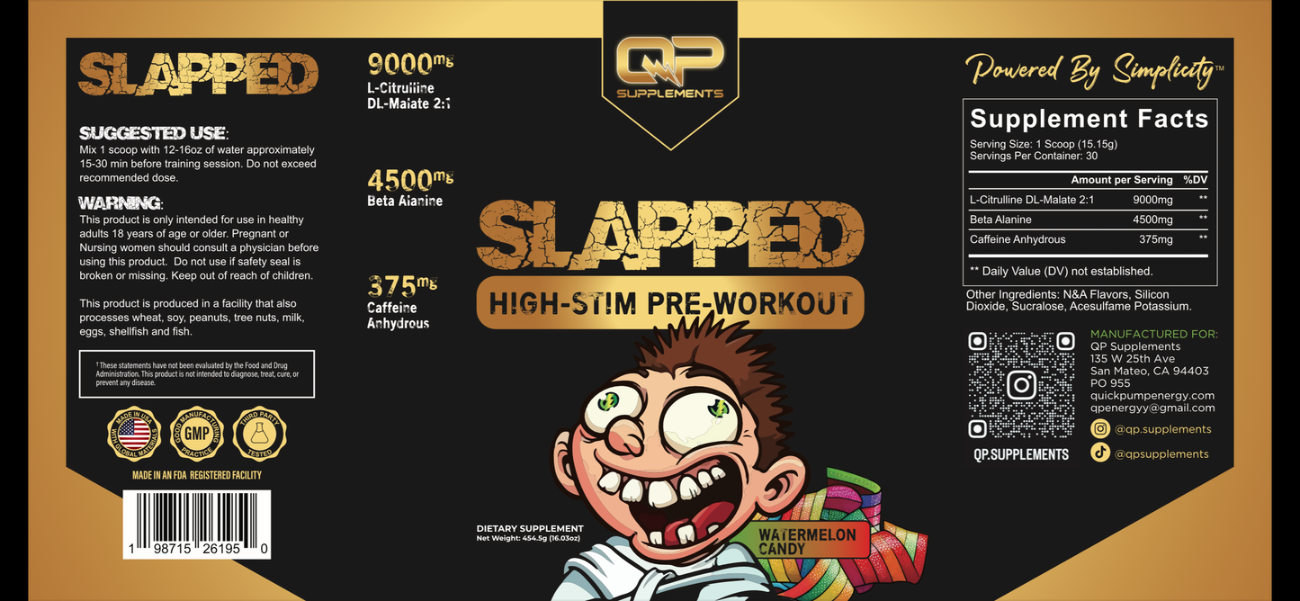 SLAPPED Pre-Workout